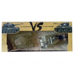 Czołgi zdalnie sterowane 1vs.1 dźwięk 1:30 U.S. M4A3 Sherman U.S. M26 Pershing RTR 2.4Ghz - Heng Long 3841-10